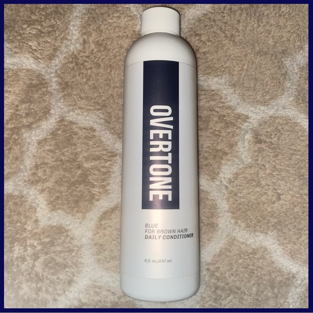 oVertone Blue For Brown Hair Daily Conditioner 8 fl oz. Brand New! 🌈💙🦄